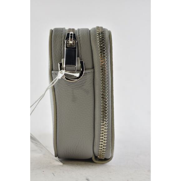 Air Dior Jordaan Wing Basketball Grey White Logo Small Zipped Around Compact Bag